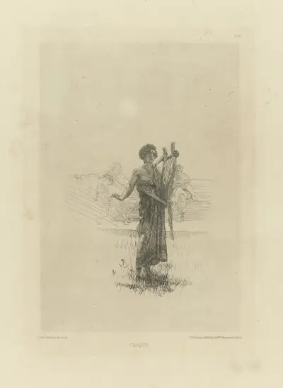 Schets voor de improvisator., 1878 – nr 1 av Lawrence Alma-Tadema