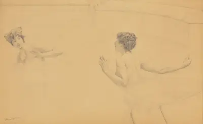 Splashing; the bathers – nr 2 av Lawrence Alma-Tadema
