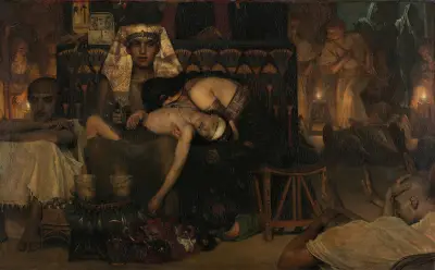 Der Tod des Erstgeborenen des Pharaos von Lawrence Alma-Tadema