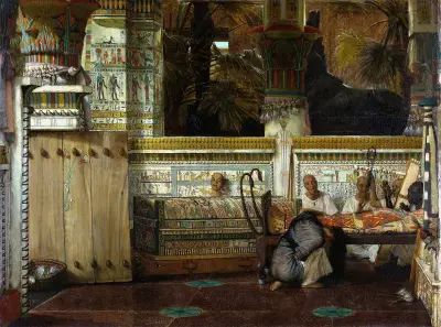 The Egyptian Widow av Lawrence Alma-Tadema
