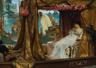 The Meeting Of Antony And Cleopatra: 41 Bc av Lawrence Alma-Tadema