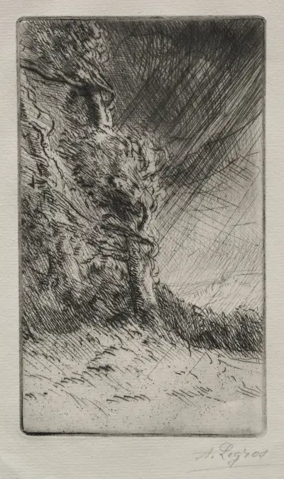 A Gust of Wind av Alphonse Legros