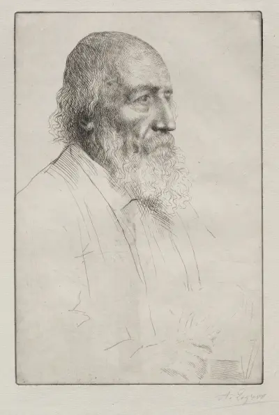 Alfred Lord Tennyson av Alphonse Legros