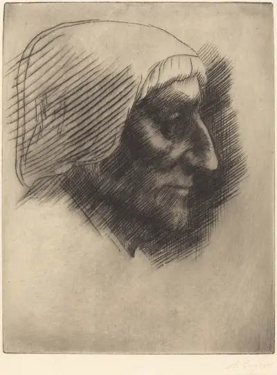 Antique Dealer B… av Alphonse Legros