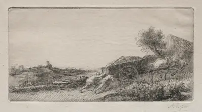 Bringing the Hay Home av Alphonse Legros