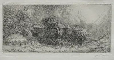 Chailli; Gewitterstimmung von Alphonse Legros
