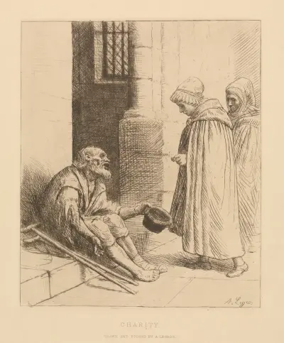 Nächstenliebe von Alphonse Legros