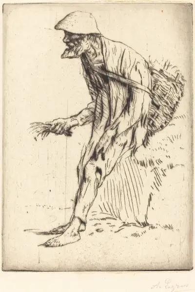 Chickweed Merchant (Marchand de mouron) av Alphonse Legros