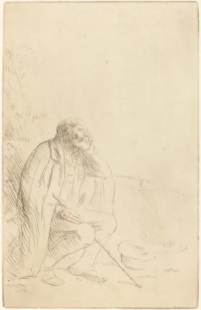 Day-dream (Le reveur) av Alphonse Legros