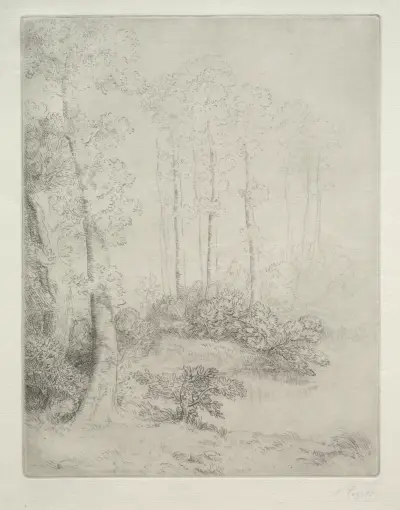 Edge of the Water (Au Bord de L’Eau) av Alphonse Legros