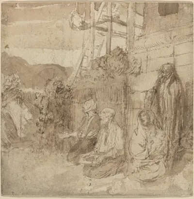 English Beggars av Alphonse Legros