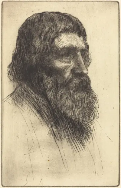 English Peasant (Paysan anglais) av Alphonse Legros