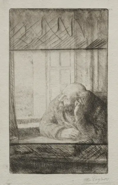 Evening at the Window av Alphonse Legros
