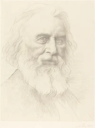 H.W. Longfellow, 2nd plate av Alphonse Legros