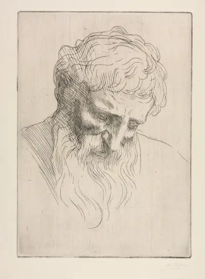 Hlava muže, – Nr. 2, Alphonse Legros