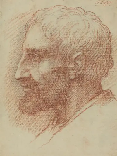 Head of a Man III av Alphonse Legros