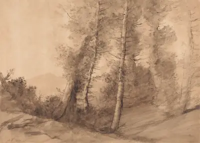In the Skirts of the Forest av Alphonse Legros