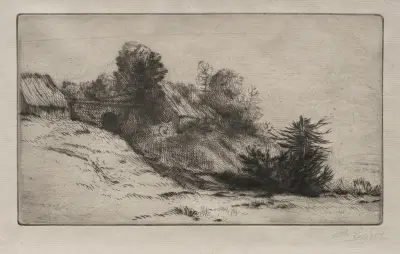 Der Hof des Seligen von Alphonse Legros