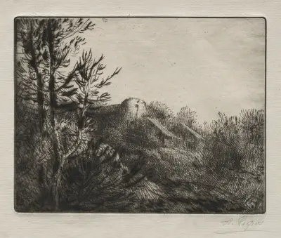 La ferme de valoux av Alphonse Legros