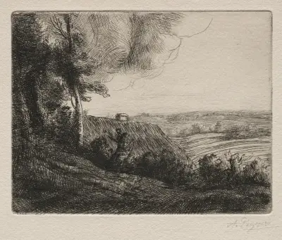 Landscape 2 av Alphonse Legros