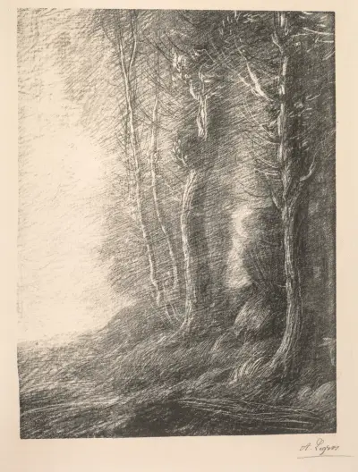 Landscape 5 av Alphonse Legros
