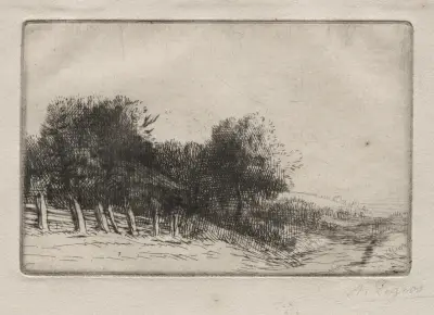 Landscape 8 av Alphonse Legros