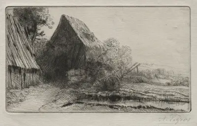 Le Maison du charron av Alphonse Legros