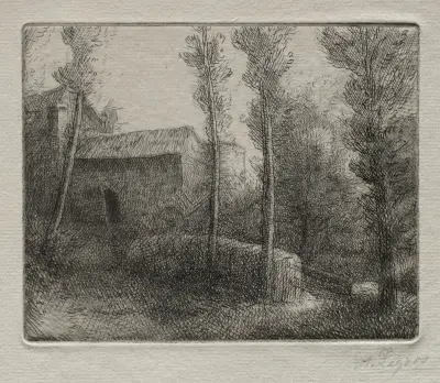 Le Pont du Moulin av Alphonse Legros