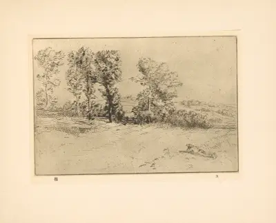 Die sonnige Wiese von Alphonse Legros