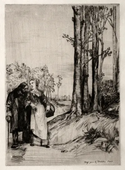 Le Promenade du convalescent av Alphonse Legros