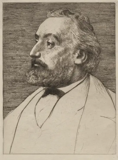 Léon Gambetta av Alphonse Legros
