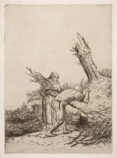 Les faiseurs de fagots av Alphonse Legros