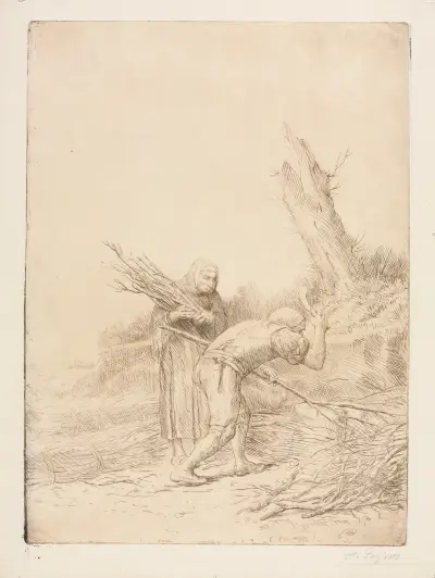 Les Faiseurs de fagots av Alphonse Legros