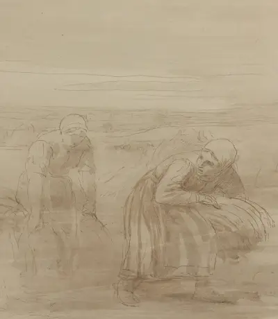 Les Glaneuses av Alphonse Legros