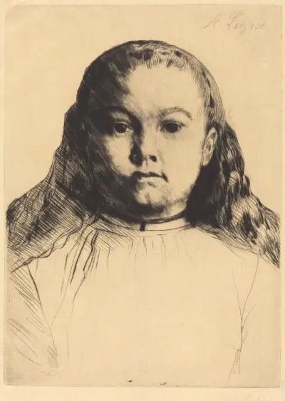 Little Marie (La petite Marie) av Alphonse Legros