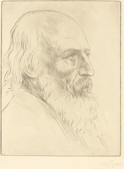 Lord A. Tennyson, 3rd plate av Alphonse Legros