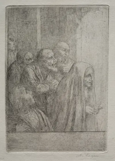 Midnight Mass (Le Messe de Minuit) av Alphonse Legros