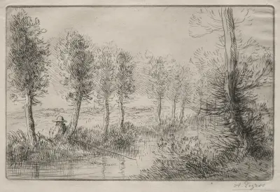 Near the Mill av Alphonse Legros