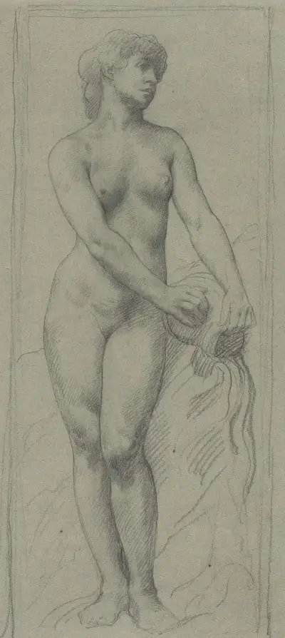 Nude Woman av Alphonse Legros