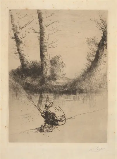 Pole fisherman av Alphonse Legros