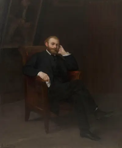 Portrait d’Edouard Manet av Alphonse Legros