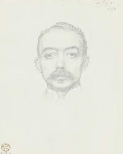 Portrait of Edward D. Adams av Alphonse Legros