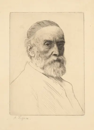 Portrait of G. F. Watts R.A. av Alphonse Legros