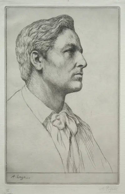 Portrait of Sir Charles Holroyd av Alphonse Legros