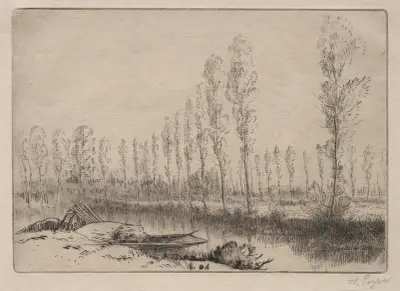 Près d’Amiens, les tourbières av Alphonse Legros
