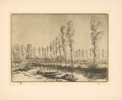 Près d’amies; Les Tourbières av Alphonse Legros