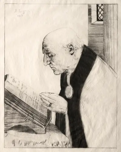 Reading the Office av Alphonse Legros