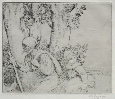 Return from the Field av Alphonse Legros