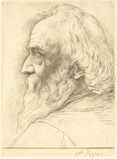 Self-Portrait, 12th plate av Alphonse Legros