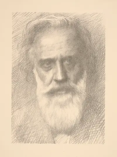 Self-portrait av Alphonse Legros